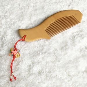 ✨NEW✨ Natural Organic Peach Wood Hair Comb - Large